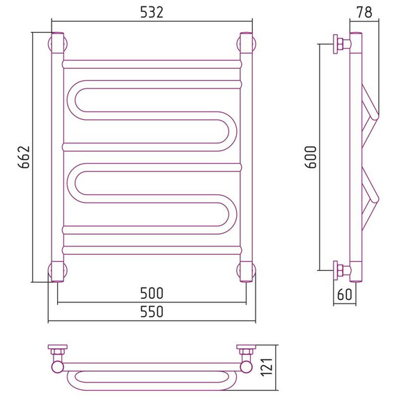 СУНЕРЖА ЭЛЕГИЯ+ 600Х500