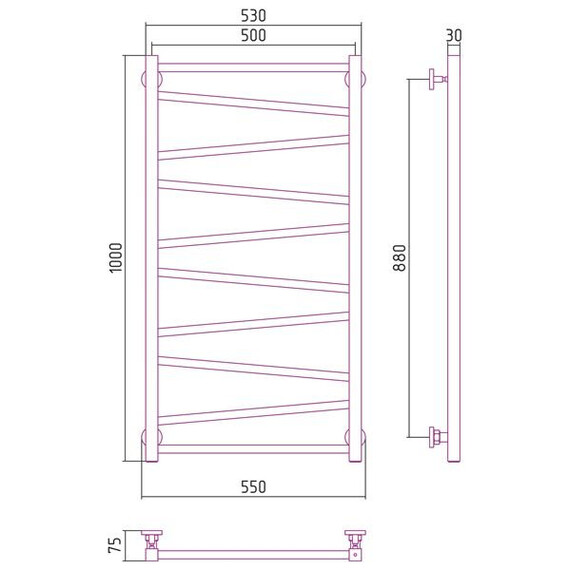 СУНЕРЖА СИРОККО 1000Х500