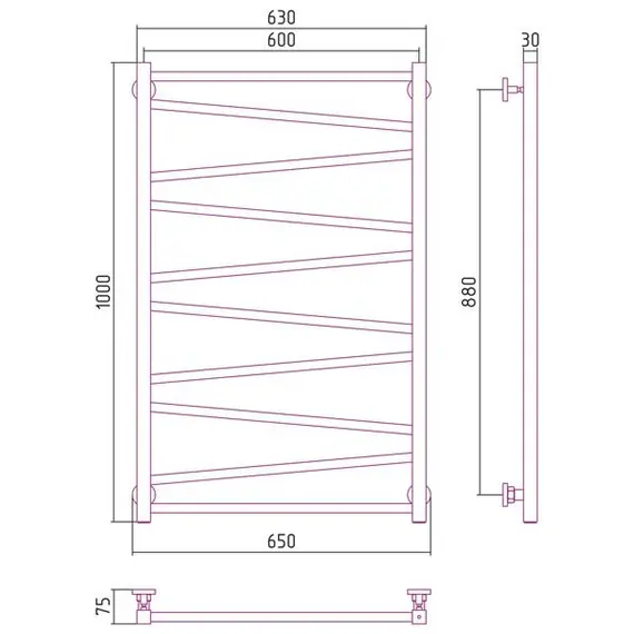 СУНЕРЖА СИРОККО 1000Х600