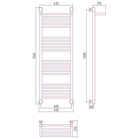 СУНЕРЖА БОГЕМА С ПОЛКОЙ+ 1200Х400