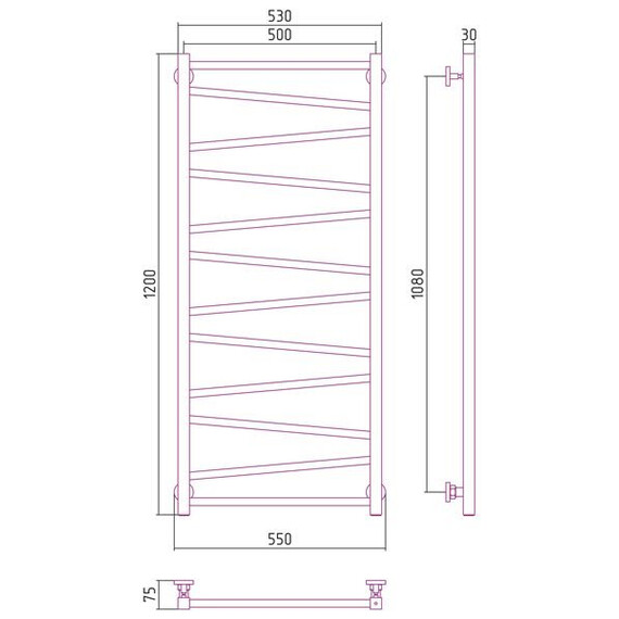 СУНЕРЖА СИРОККО 1200Х500