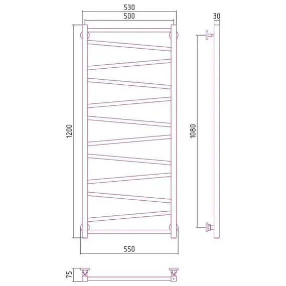 СУНЕРЖА СИРОККО 1200Х500