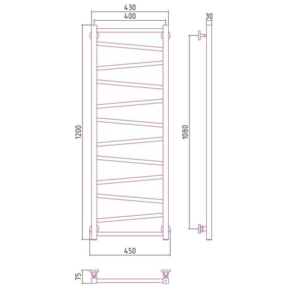 СУНЕРЖА СИРОККО 1200Х400