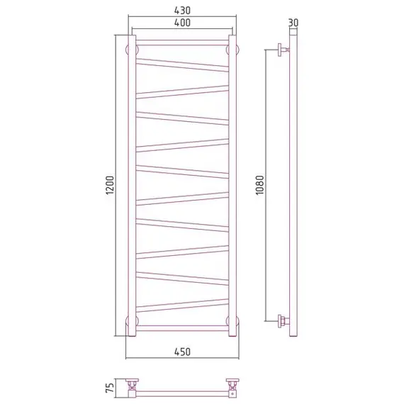 СУНЕРЖА СИРОККО 1200Х400