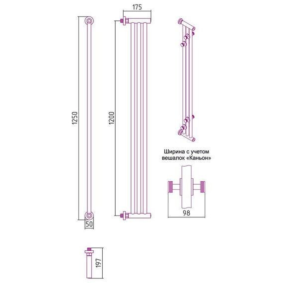 СУНЕРЖА ХОРДА 1200Х195