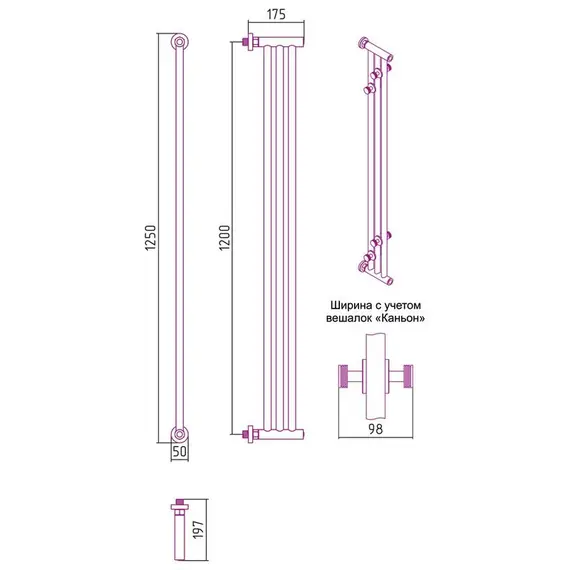 СУНЕРЖА ХОРДА 1200Х195