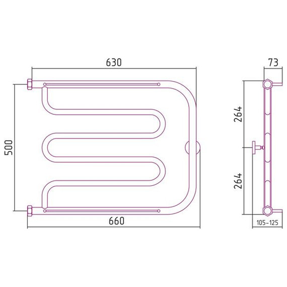 СУНЕРЖА ЛИРА 500Х650 +2 ПОЛКИ