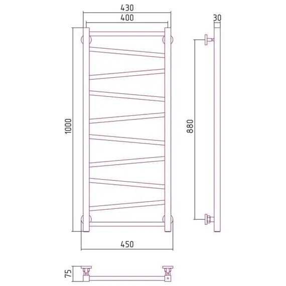 СУНЕРЖА СИРОККО 1000Х400