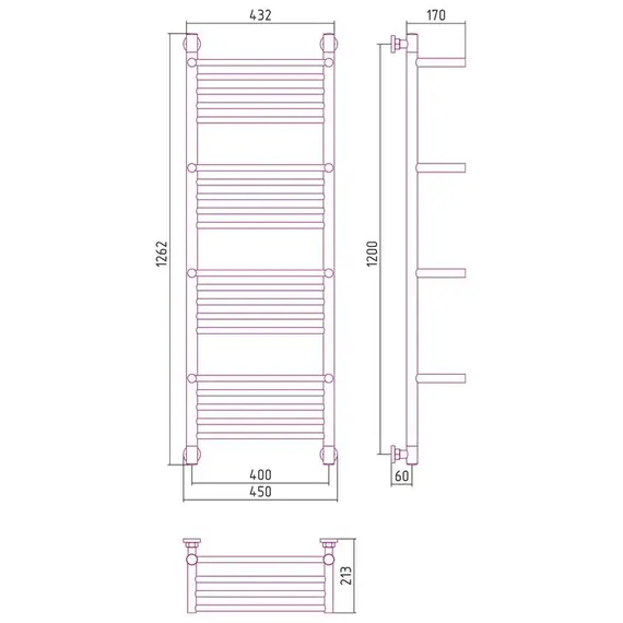 СУНЕРЖА БОГЕМА 4 ПОЛКИ+ 1200X400