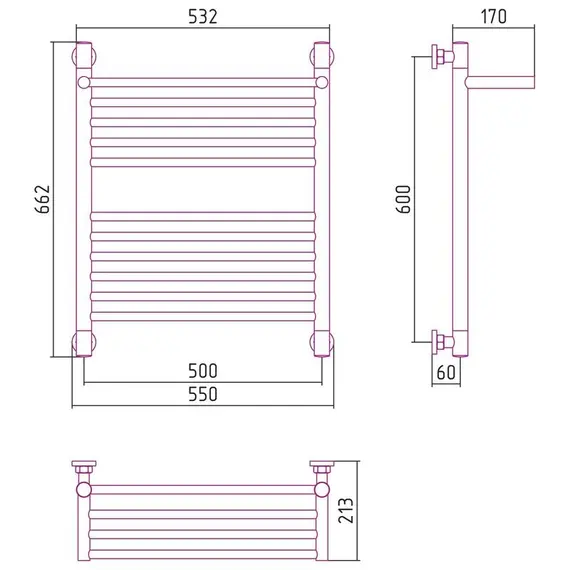СУНЕРЖА БОГЕМА С ПОЛКОЙ+ 600Х500