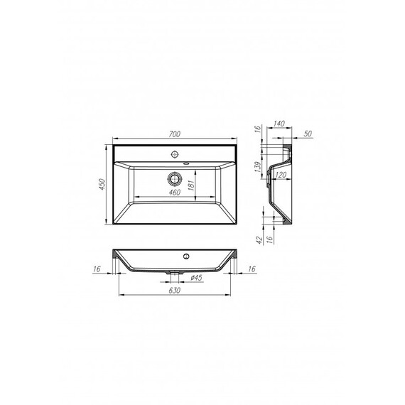 МЕБЕЛЬ ДЛЯ ВАННОЙ BELBAGNO AURORA 70 ПОДВЕСНАЯ (РАЗНЫЕ ОТДЕЛКИ)