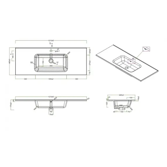 МЕБЕЛЬ ДЛЯ ВАННОЙ BELBAGNO ETNA 120 ПОДВЕСНАЯ (РАЗНЫЕ ОТДЕЛКИ)