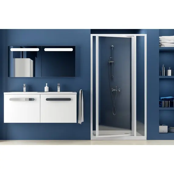 ДУШЕВАЯ ДВЕРЬ ПОВОРОТНАЯ RAVAK SUPERNOVA SDOP-90 БЕЛЫЙ+ПЕРЛ