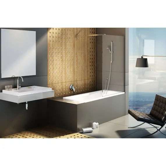 НЕПОДВИЖНАЯ СТЕНКА RAVAK ST WALK-IN FREE 1300 X 2000 БЛЕСТЯЩИЙ + ТРАНСПАРЕНТ