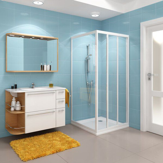 НЕПОДВИЖНАЯ СТЕНКА RAVAK SUPERNOVA PSS-90 БЕЛЫЙ+ГРЕЙП