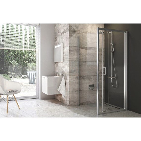 НЕПОДВИЖНАЯ СТЕНКА RAVAK BLIX BLPSZ-90 БЛЕСТЯЩИЙ + ТРАНСПАРЕНТ