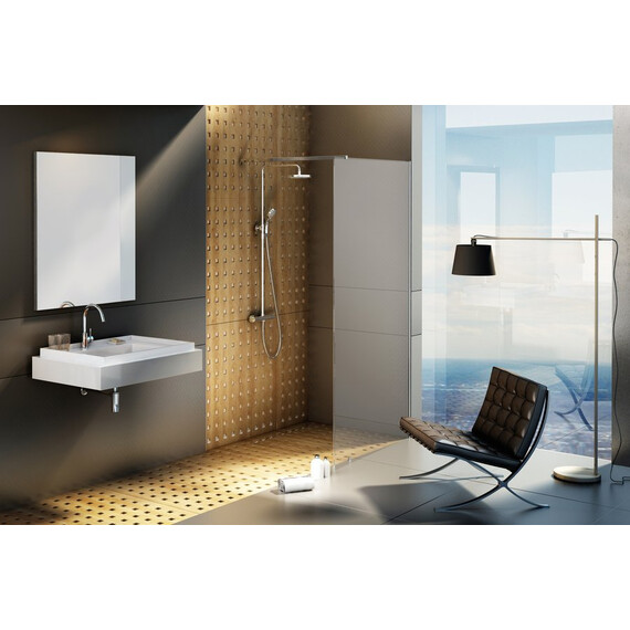 НЕПОДВИЖНАЯ СТЕНКА RAVAK ST WALK-IN WALL 1500 X 2000 ЧЕРНЫЙ + ТРАНСПАРЕНТ