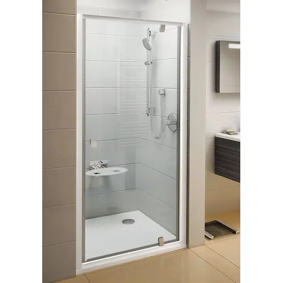 ДУШЕВАЯ ДВЕРЬ ПОВОРОТНОГО ТИПА RAVAK PIVOT PDOP1-90 САТИН+ТРАНСПАРЕНТ