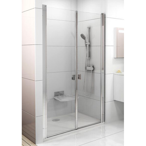 ДУШЕВАЯ ДВЕРЬ RAVAK CHROME CSDL2-90 БЛЕСТЯЩИЙ+ТРАНСПАРЕНТ