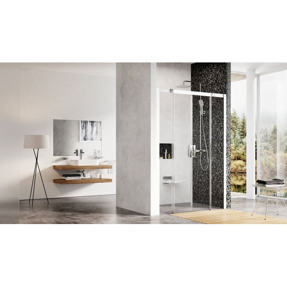 ДУШЕВАЯ ДВЕРЬ РАЗДВИЖНАЯ 140 СМ RAVAK MSD4 БЕЛЫЙ+ТРАНСПАРЕНТ