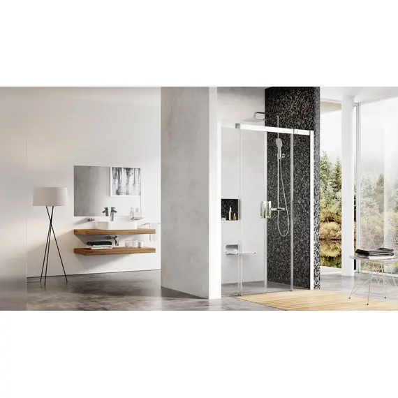 ДУШЕВАЯ ДВЕРЬ РАЗДВИЖНАЯ 140 СМ RAVAK MSD4 БЕЛЫЙ+ТРАНСПАРЕНТ