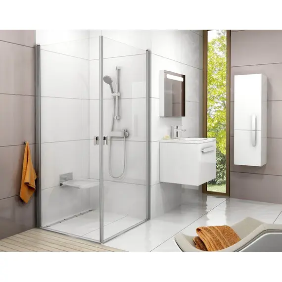 ЭЛЕМЕНТ ДУШЕВОГО УГОЛКА RAVAK CHROME CRV1-80 БЕЛЫЙ+ТРАНСПАРЕНТ