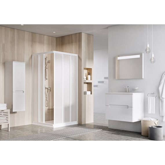 ДУШЕВОЙ УГОЛОК RAVAK ASRV3-80 S САТИН + ГРЕЙП