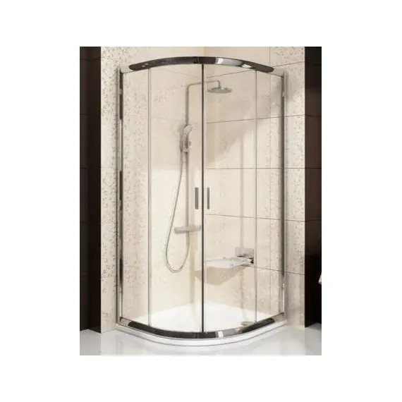 ДУШЕВОЙ УГОЛОК ПОЛУКРУГЛЫЙ RAVAK BLIX BLCP4-90 БЛЕСТЯЩИЙ+ГРЕЙП