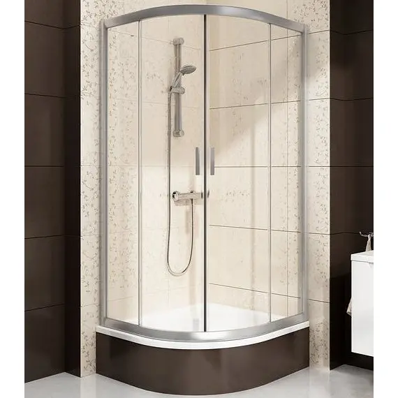 ДУШЕВОЙ УГОЛОК ПОЛУКРУГЛЫЙ RAVAK BLIX BLCP4-90 SABINA БЕЛЫЙ+ГРЕЙП