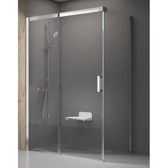 ДУШЕВОЙ УГОЛОК ПРЯМОУГОЛЬНЫЙ RAVAK MATRIX MSDPS 100Х100 R САТИН+ТРАНСПАРЕНТ