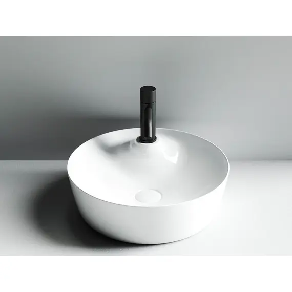 УМЫВАЛЬНИК ЧАША НАКЛАДНАЯ КРУГЛАЯ CERAMICA NOVA ELEMENT 435X435X135 ММ