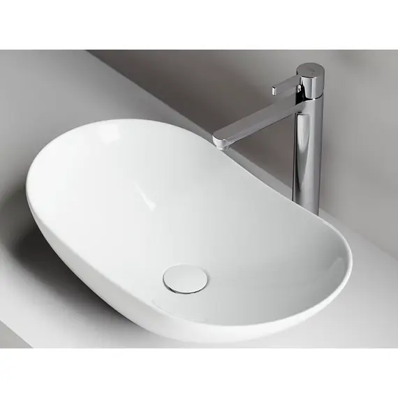 УМЫВАЛЬНИК ЧАША НАКЛАДНАЯ ОВАЛЬНАЯ CERAMICA NOVA ELEMENT 620X360X145 ММ