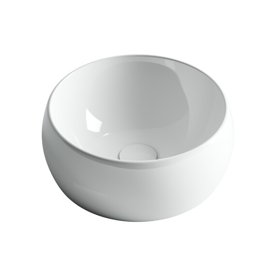 УМЫВАЛЬНИК ЧАША НАКЛАДНАЯ КРУГЛАЯ CERAMICA NOVA ELEMENT 395X395X155 ММ