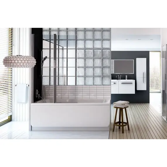 ШТОРКА ДЛЯ ВАННЫ RAVAK CVS2-100 L САТИН+ТРАНСПАРЕНТ