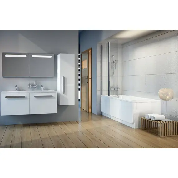 ШТОРКА ДЛЯ ВАННЫ RAVAK CVS2-100 L БЛЕСТЯЩИЙ+ТРАНСПАРЕНТ