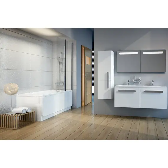 ШТОРКА ДЛЯ ВАННЫ RAVAK CVS2-100 P БЛЕСТЯЩИЙ+ТРАНСПАРЕНТ