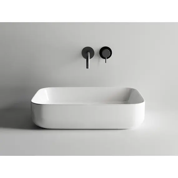 УМЫВАЛЬНИК ЧАША НАКЛАДНАЯ ПРЯМОУГОЛЬНАЯ CERAMICA NOVA ELEMENT 600X420X140 ММ
