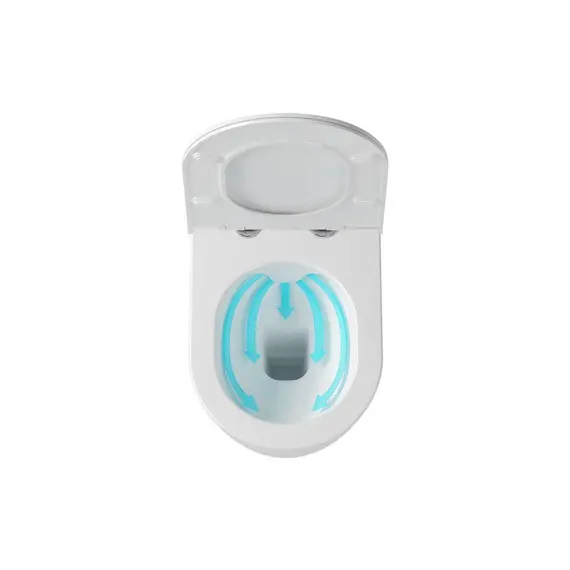 УНИТАЗ ПОДВЕСНОЙ RAVAK UNI CHROME RIMOFF (БЕЗОБОДКОВЫЙ) БЕЛЫЙ