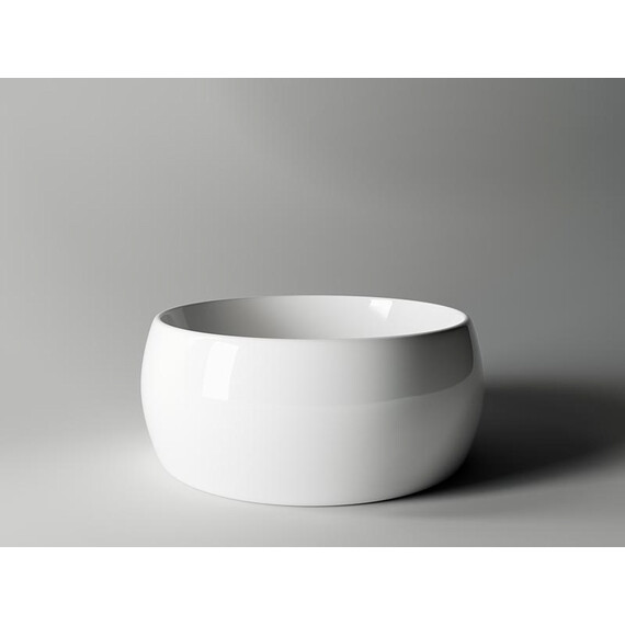 УМЫВАЛЬНИК ЧАША НАКЛАДНАЯ КРУГЛАЯ CERAMICA NOVA ELEMENT 395X395X155 ММ