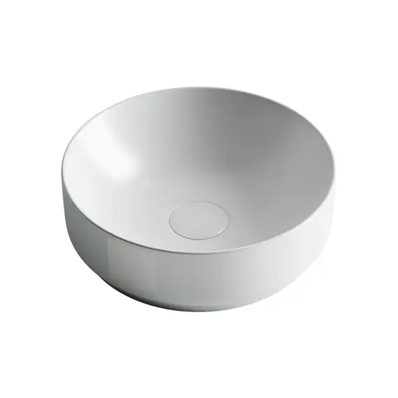 УМЫВАЛЬНИК ЧАША НАКЛАДНАЯ КРУГЛАЯ (ЦВЕТ БЕЛЫЙ МАТОВЫЙ) CERAMICA NOVA ELEMENT 355X355X125 ММ