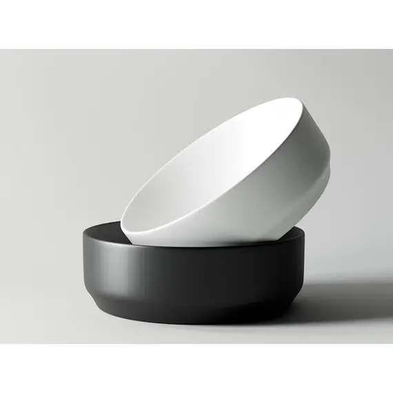 УМЫВАЛЬНИК ЧАША НАКЛАДНАЯ КРУГЛАЯ (ЦВЕТ ЧЁРНЫЙ МАТОВЫЙ) CERAMICA NOVA ELEMENT 355X355X125 ММ