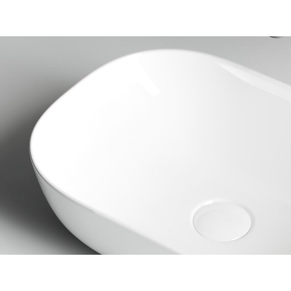 УМЫВАЛЬНИК ЧАША НАКЛАДНАЯ ПРЯМОУГОЛЬНАЯ CERAMICA NOVA ELEMENT 455X325X135 ММ