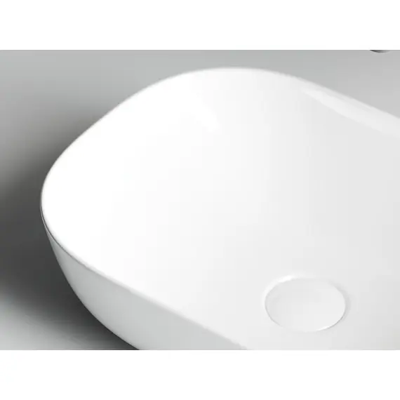 УМЫВАЛЬНИК ЧАША НАКЛАДНАЯ ПРЯМОУГОЛЬНАЯ CERAMICA NOVA ELEMENT 455X325X135 ММ