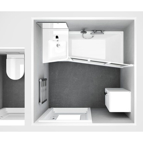 УМЫВАЛЬНИК RAVAK BE HAPPY II ПРАВЫЙ БЕЛЫЙ С ПЕРЕЛИВОМ УМЫВАЛЬНИК RAVAK BE HAPPY II ПРАВЫЙ БЕЛЫЙ С ПЕРЕЛИВОМ