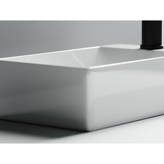 УМЫВАЛЬНИК НАКЛАДНОЙ ПРЯМОУГОЛЬНЫЙ (ОТВЕРСТИЕ ПОД СМЕСИТЕЛЬ R) CERAMICA NOVA ELEMENT 375X215X100 ММ