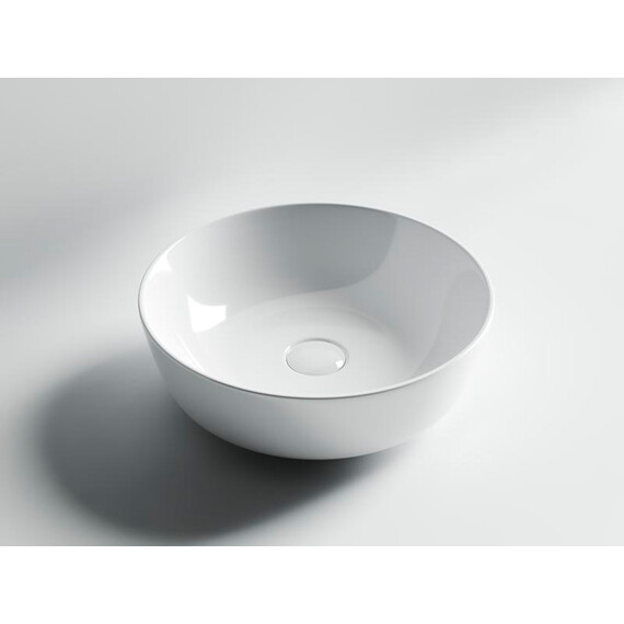 УМЫВАЛЬНИК ЧАША НАКЛАДНАЯ КРУГЛАЯ CERAMICA NOVA ELEMENT 415X415X135 ММ