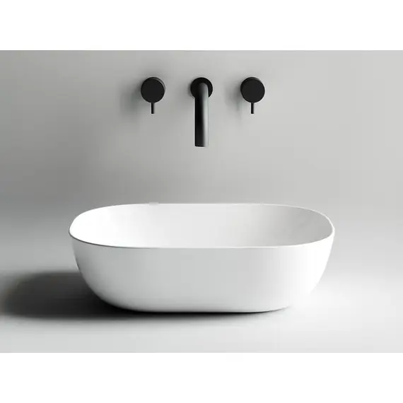 УМЫВАЛЬНИК ЧАША НАКЛАДНАЯ ПРЯМОУГОЛЬНАЯ CERAMICA NOVA ELEMENT 455X325X135 ММ