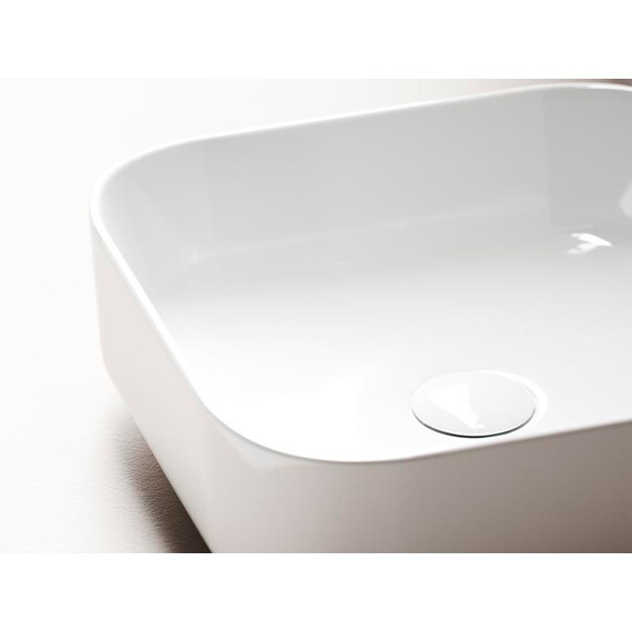 УМЫВАЛЬНИК ЧАША НАКЛАДНАЯ КВАДРАТНАЯ CERAMICA NOVA ELEMENT 385X385X135 ММ