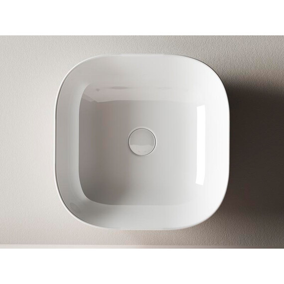 УМЫВАЛЬНИК ЧАША НАКЛАДНАЯ КВАДРАТНАЯ CERAMICA NOVA ELEMENT 415X415X145 ММ