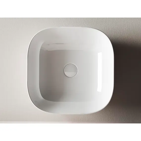 УМЫВАЛЬНИК ЧАША НАКЛАДНАЯ КВАДРАТНАЯ CERAMICA NOVA ELEMENT 415X415X145 ММ